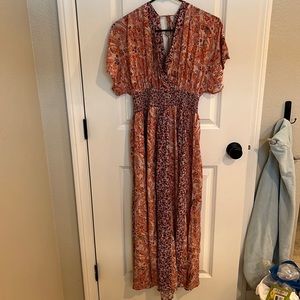 Beautiful pink and gold summer dress